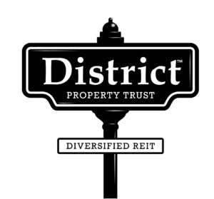 District REIT Logo pole